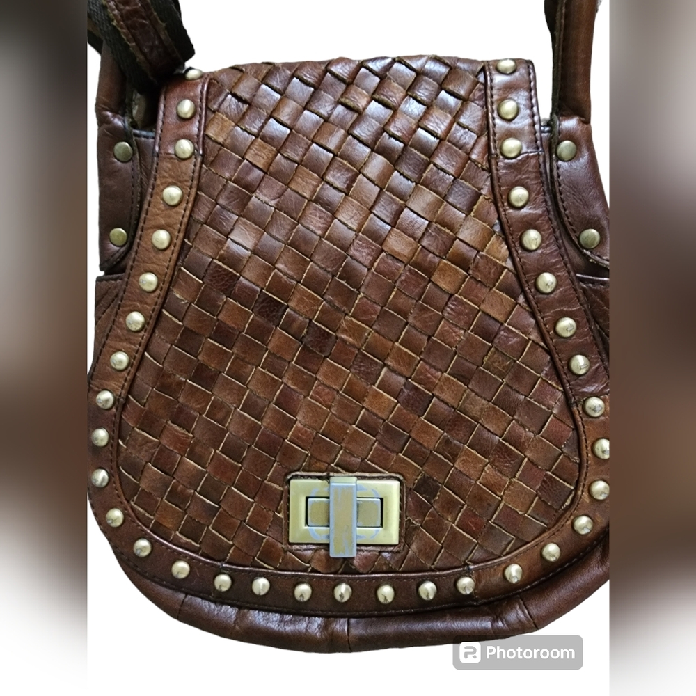 LOVE STITCH LEATHER WOVEN BAG ... - Picture 8 of 9